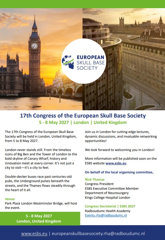 Flyer ESBS 2027 London